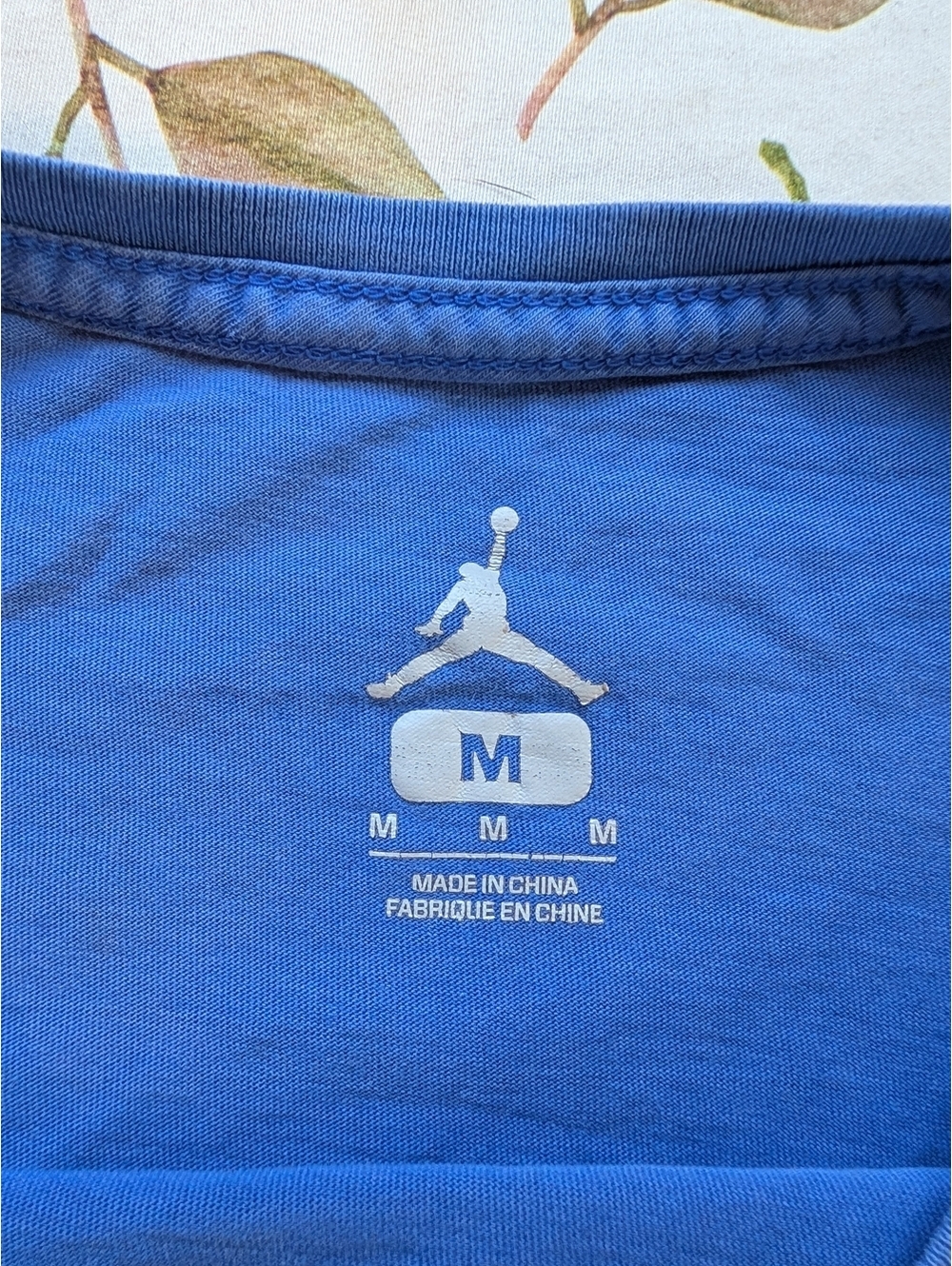 Jordan Blue Short Sleeve Jumpman Logo Tee - Picture 3 of 5